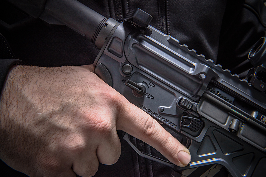 Battle Arms Development BAD-ASS-PRO AR-15 Ambidextrous Safety Selector 90/60 Deg Black Phosphate 8620 Steel — view 3