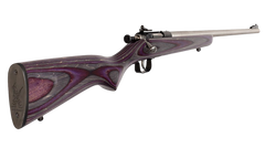 Crickett KSA2228 Youth 22 LR 16.12" 1-Rd Bolt Action Rifle - Purple Laminate Stock — view 3