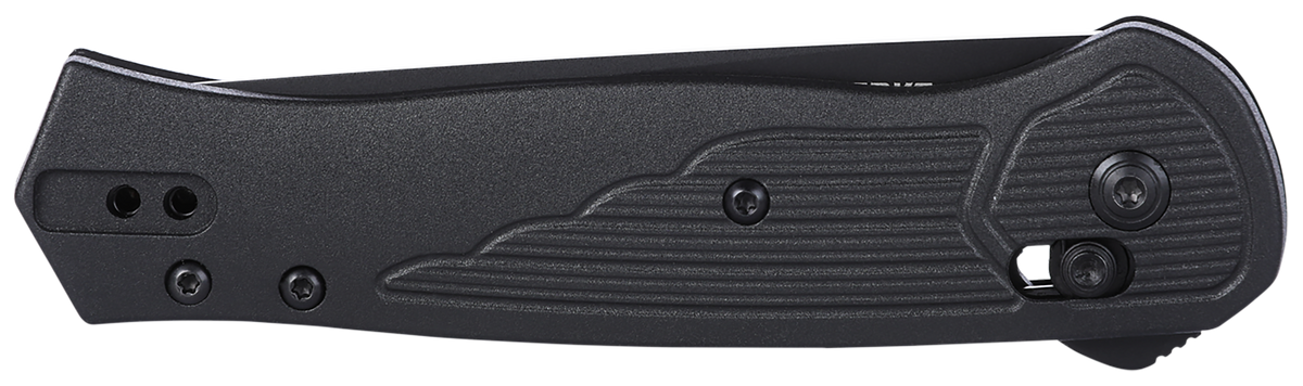 Columbia River CRKT SERO 3.02" Folding Plain Black TiNi S35VN Drop Point Black GRN Handle — view 3