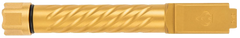 Ballistic Adv Premium Series 9mm Luger 4.5" Spiral Fluted Threaded Barrel - Gold PVD Stainless - Fits Glock 19 Gen 3-5 — view 3
