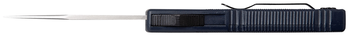 CobraTec Knives Lightweight 3.25" OTF Drop Point Plain D2 Steel NYPD Blue Aluminum Handle — view 3
