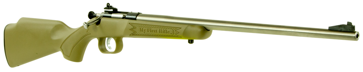 Crickett KSA2243 My First Rifle 22 LR 16.13" 1-Rd Bolt Action Rifle - Desert Tan Synthetic Stock — view 3
