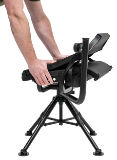 Bog-Pod DeathGrip 360 Aluminum Shooting Rest Chair - Black — view 3