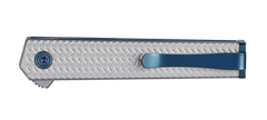 Columbia River CRKT 7081C CEO Microflipper 2.36" Folding Drop Point Plain Satin 12C27 Silver Aluminum — view 3