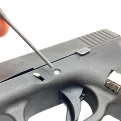 Cross Armory CRG5PSBL 3 Pin Set Dimpled Glock 17/19/26/34 Gen5 Blue Steel — view 3
