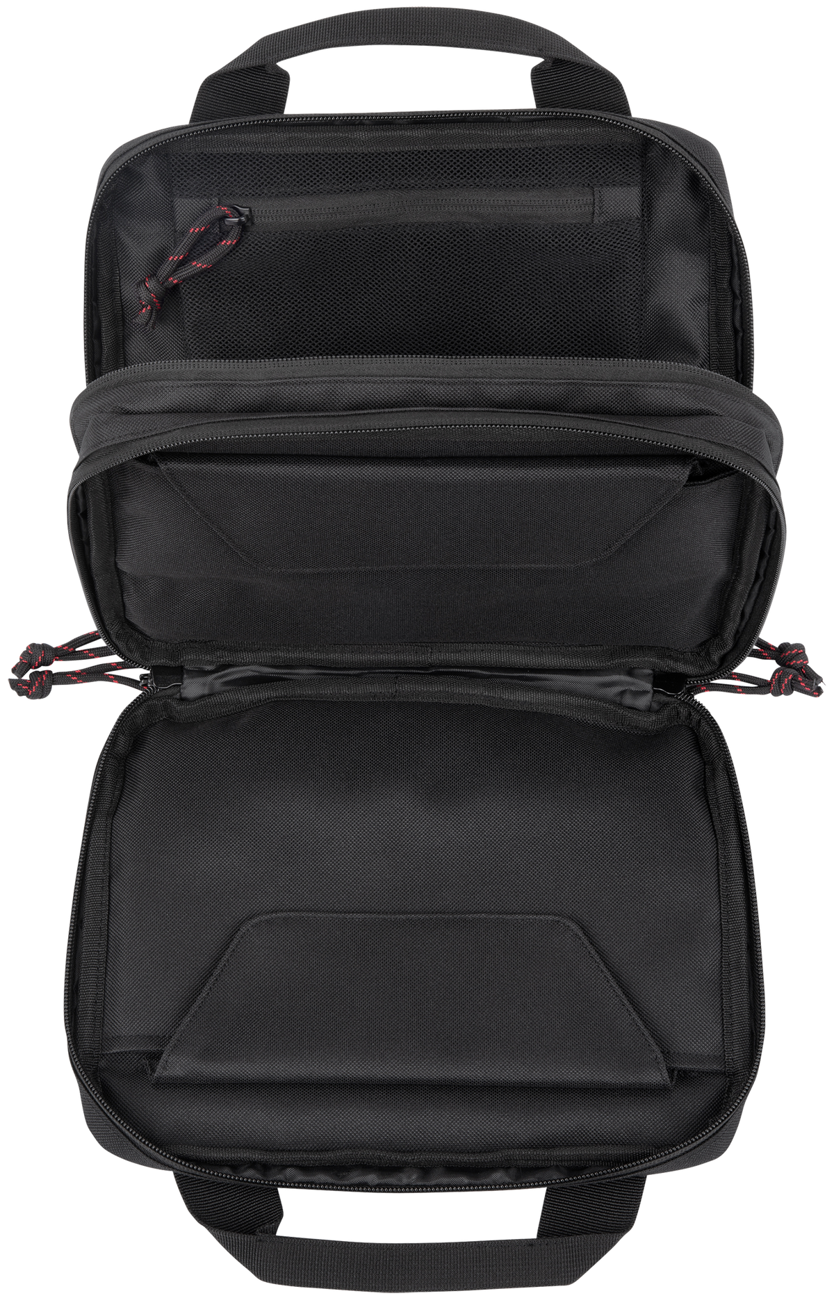 Tac Six Crew 2-Gun Tactical Pistol Case 10" Black 600D Polyester — view 3