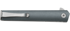 Columbia River CRKT 7095C CEO Compact 2.61" Folding Drop Point Plain 1.4116 SS Blue GRN Handle — view 3
