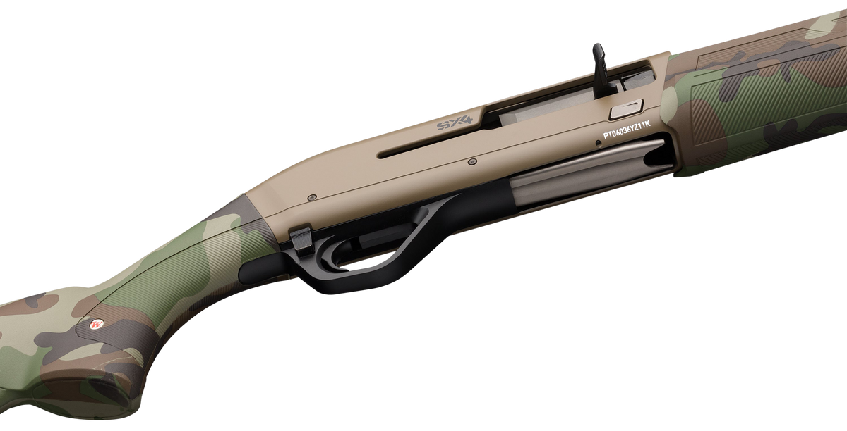 Winchester SX4 Hybrid Hunter 12 Gauge 28" 4+1 3.5" Semi-Auto Shotgun - Woodland Camo / Flat Dark Earth — view 3