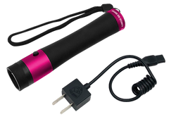 Guard Dog Ivy Stun Gun 200 Lumen Flashlight - Black/Pink Aluminum — view 3