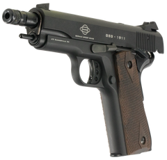 GSG 1911 22 LR 5" 10+1 SAO Pistol - Black Anodized Walnut Grip — view 3