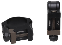 Christensen Arms Ultralight PRSR-X2 1" Medium Black Anodized Scope Rings — view 3