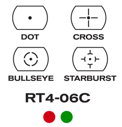 Aim Sports RT406C Reflex Sight Classic II Edition 1x33mm Red/Green Multi Reticle Matte Black — view 3