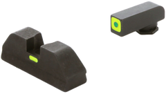 Ameriglo GL615 CAP Sight Set for Glock Gen 1-4 10mm/.45/.357 - Green Tritium LumiGreen Outline Front / LumiGreen Bar Rear — view 3