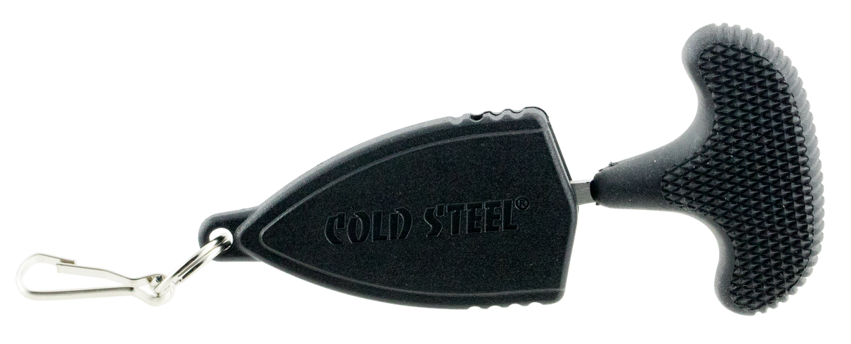 Cold Steel Mini Pal 1" Fixed Serrated AUS-8A SS Drop Point Black Handle — view 3