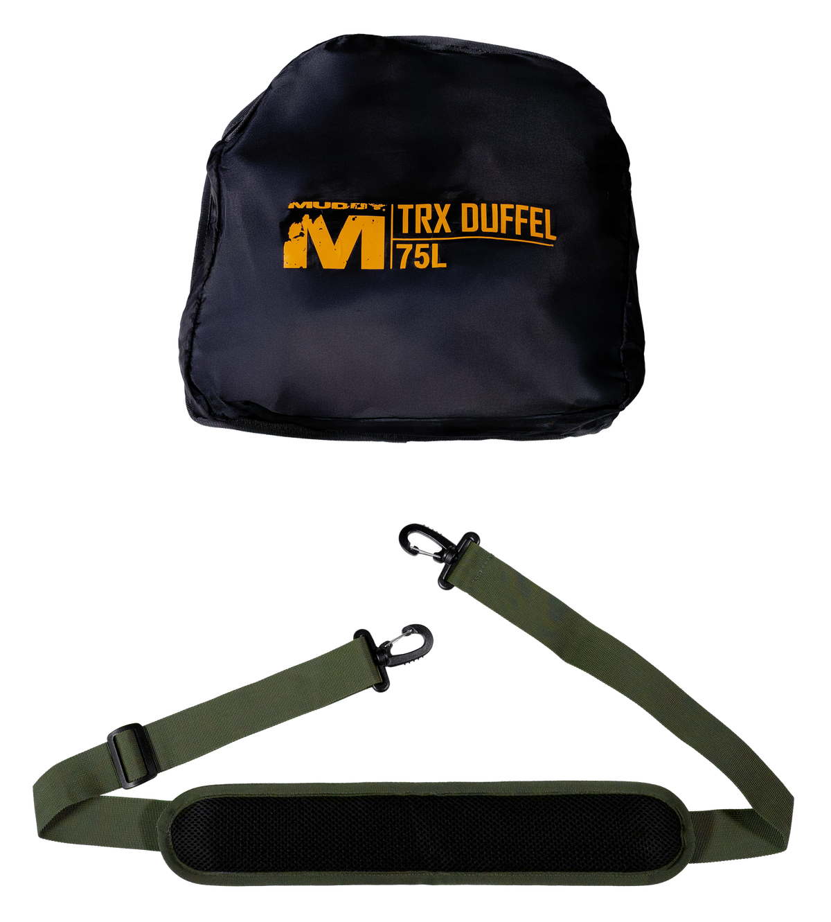 Walkers Game Ear Muddy TRX 75L Duffle Bag - Black/Peat — view 3