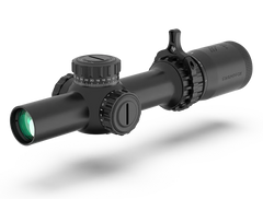 Swampfox Optics Tomahawk II 1-6x24mm 30mm Tube SFP Bright Fiber Optic Green Reticle Riflescope — view 3