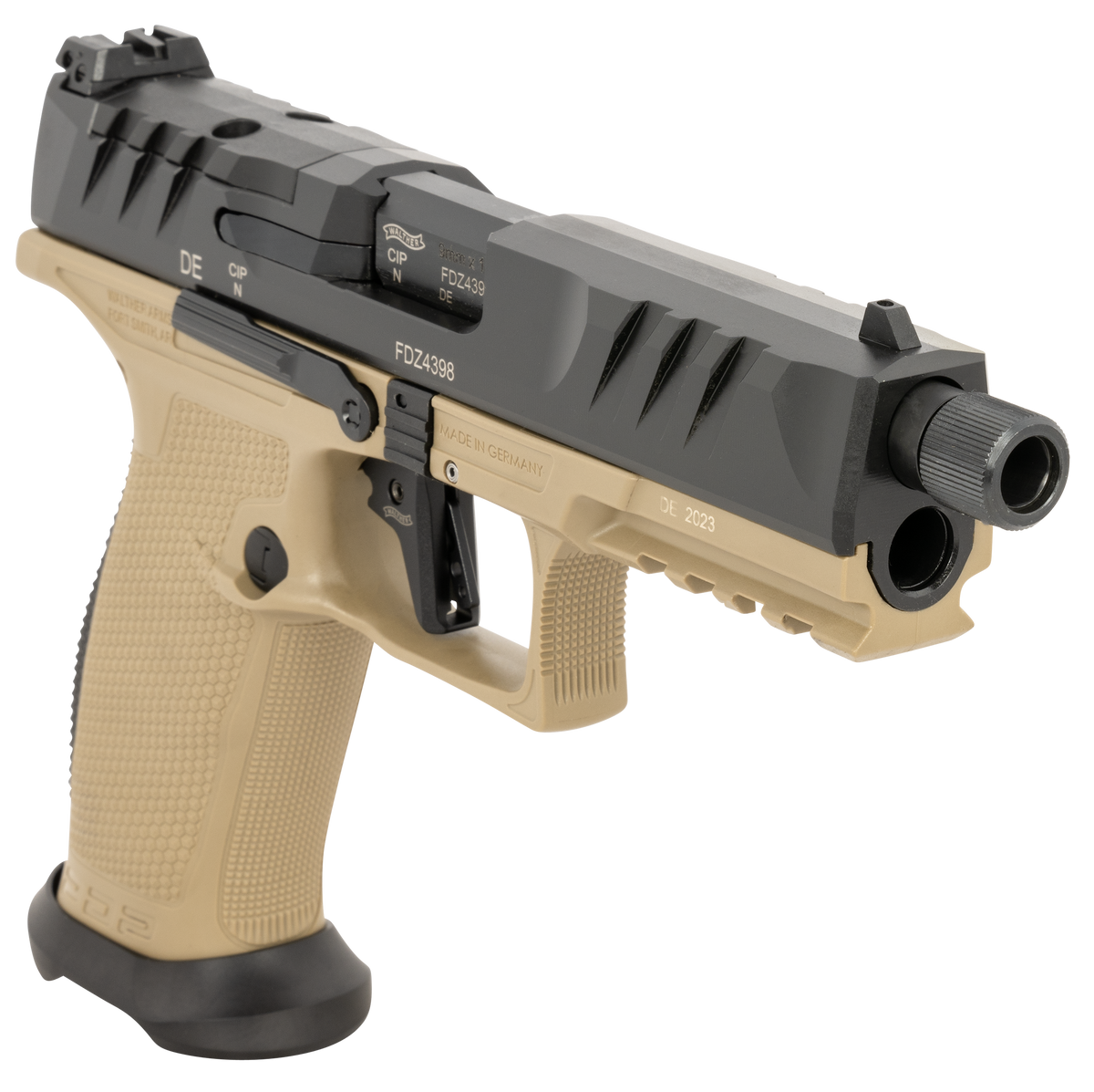 Walther Arms PDP Pro SD 9mm Luger 5.1" 18+1 Striker Fire Pistol - FDE/Black — view 3