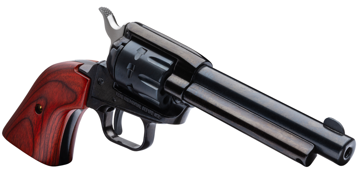 Heritage Mfg Rough Rider Small Bore 22 LR / 22 WMR 4.75" 9-Rd Black Cocobolo Grip Revolver — view 3