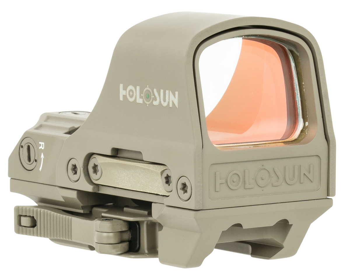 Holosun HE510C-GR-FDE 510 1x 0.91" x 1.26" 2 MOA Green Dot/65 MOA Circle Multi-Reticle Reflex Sight - Flat Dark Earth — view 3