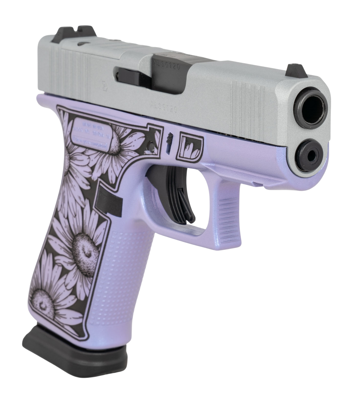 Glock G43X 9mm Luger 3.41" 15+1 Semi-Auto Pistol - Midnight Purple Cerakote — view 3