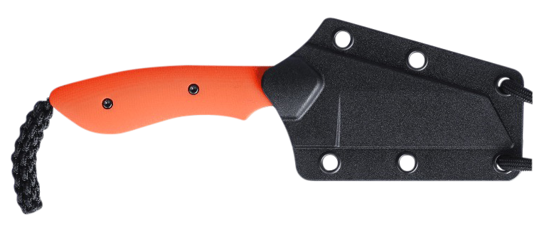 Columbia River CRKT 2399 S.P.I.T. 2.29" Fixed Plain Satin Stonewashed 8Cr13MoV Orange G10 — view 3