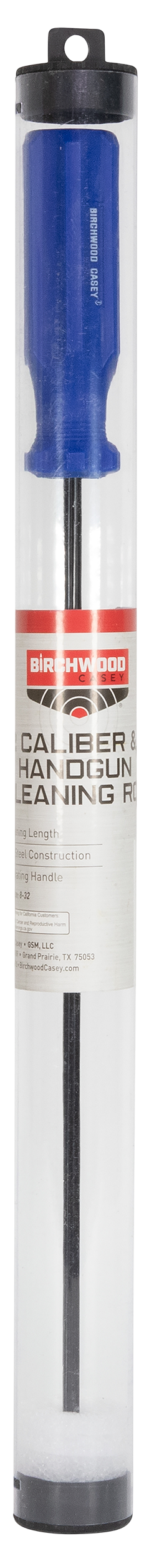 Birchwood Casey 41409 Handgun Cleaning Rod .22 Cal 12" Steel with Reusable Storage Tube — view 3