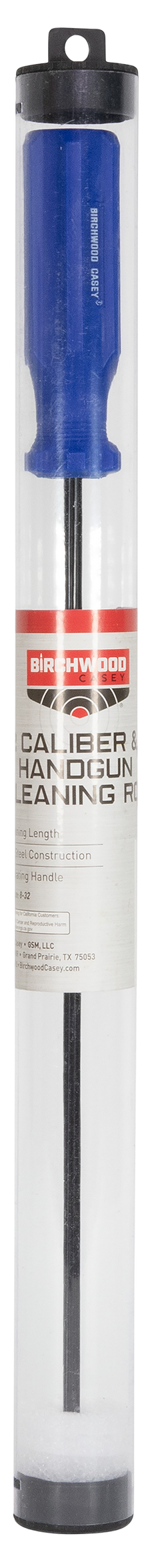 Birchwood Casey 41409 Handgun Cleaning Rod .22 Cal 12" Steel with Reusable Storage Tube — view 3