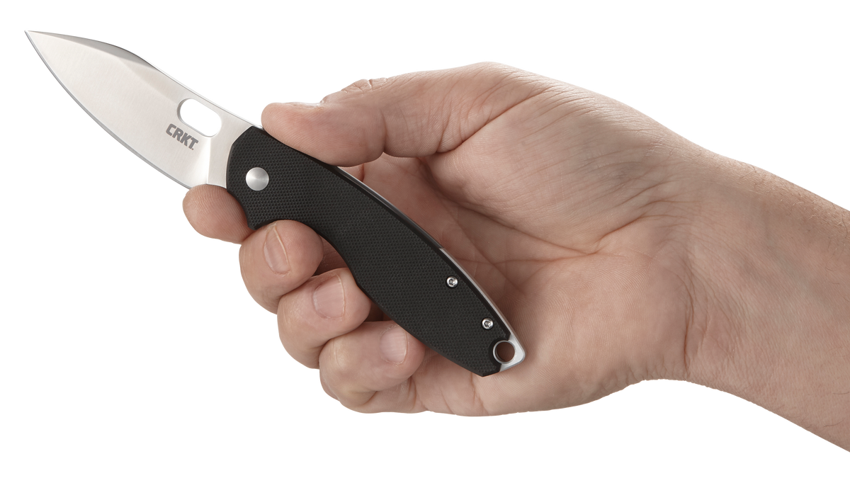 Columbia River Pilar III 2.97" Folding Spear Point Plain Satin 8Cr13MoV G10/SS Handle — view 3
