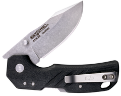 Cold Steel Engage 2.5" Folding Clip Point Plain Edge 4116 SS Black GFN — view 3