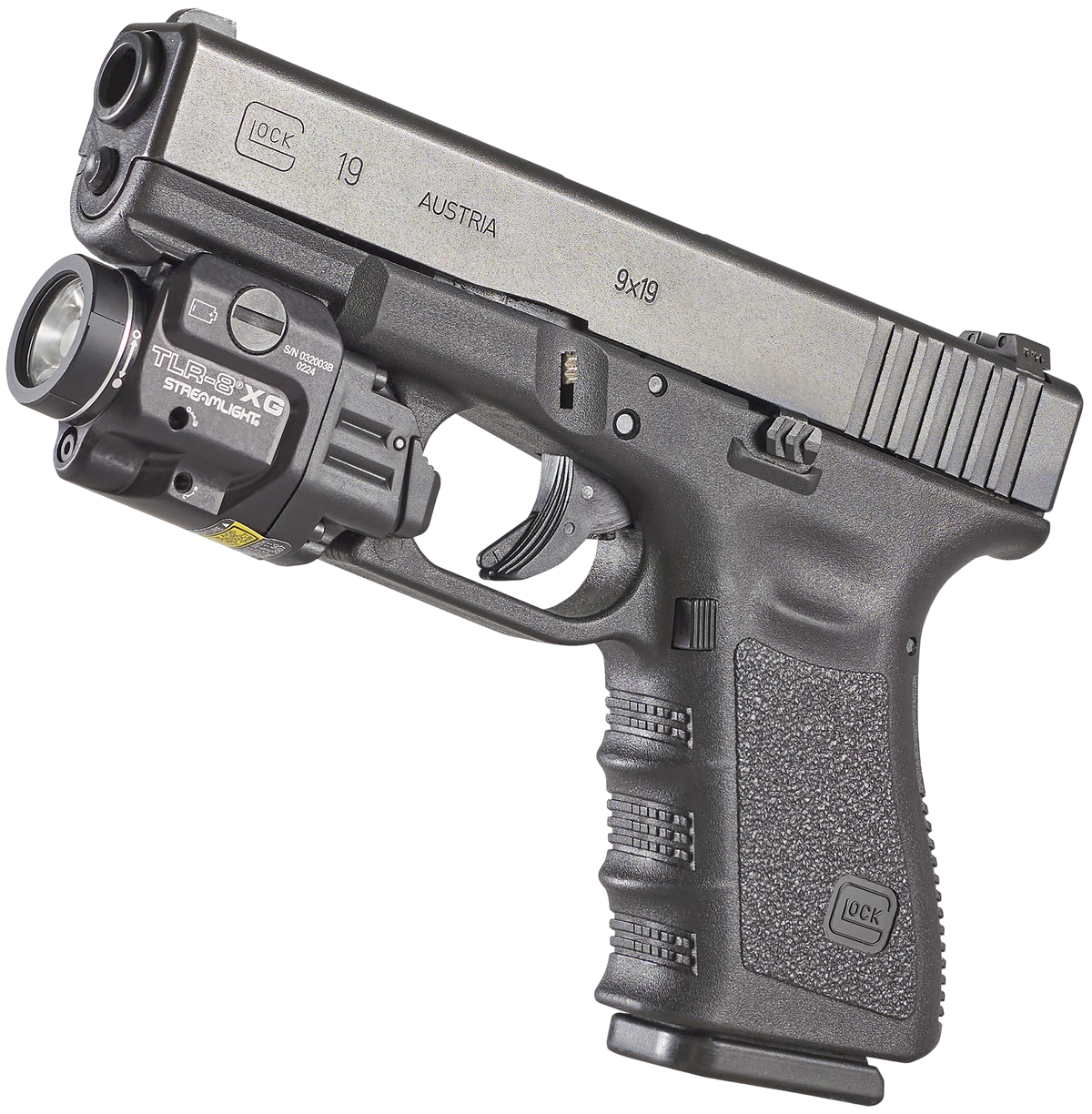 Streamlight TLR-8A Flex 500 Lumens White LED w/Green Laser Pistol Light - Black Anodized — view 3