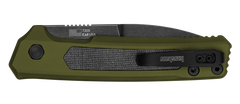 Kershaw Launch 22 7205 3.45" Folding Spear Point Plain CPM MagnaCut OD Green Aluminum/Micarta — view 3