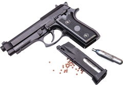 Crosman PFAM9B Semi/Full-Auto CO2 .177 BB 20-Rd Air Pistol - Black — view 3