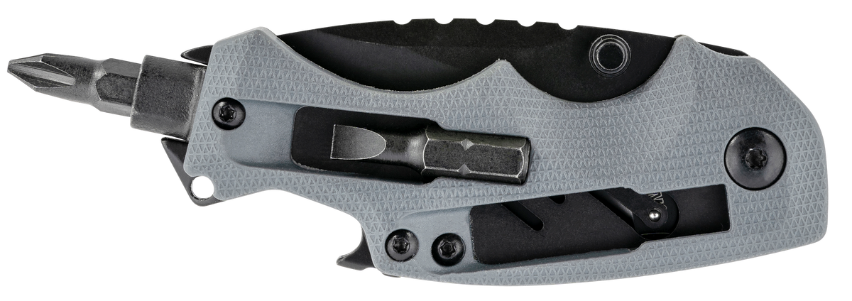 Kershaw Shuffle DIY 2.4" Folding Drop Point Plain 8Cr13MoV SS Knife - Black Oxide Gray GFN — view 3
