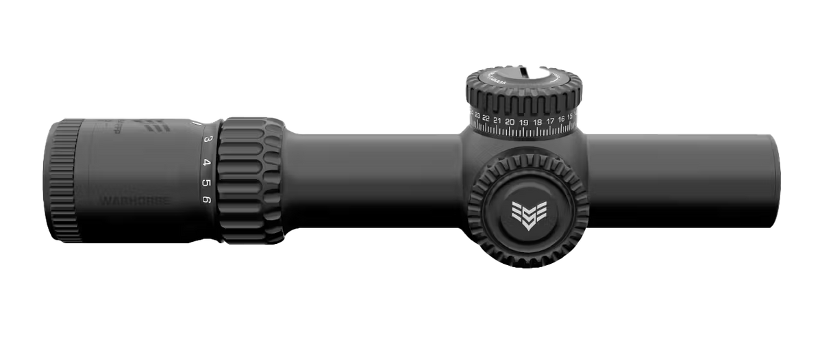 Swampfox Optics Warhorse 1-6x24mm 34mm Tube FFP LPVO Riflescope - Green MOA Reticle — view 3