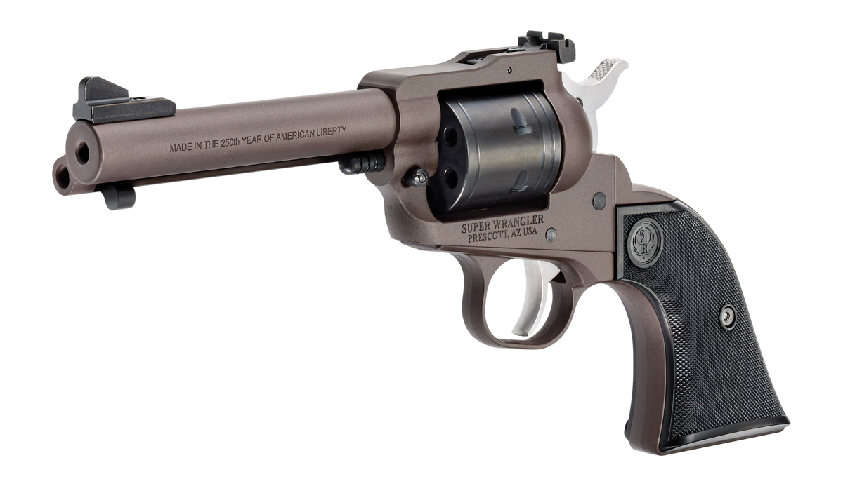 Ruger Super Wrangler 250th Anniversary 22 LR/22 WMR 4.62" 6-Shot Revolver - Dark Bronze Cerakote — view 3
