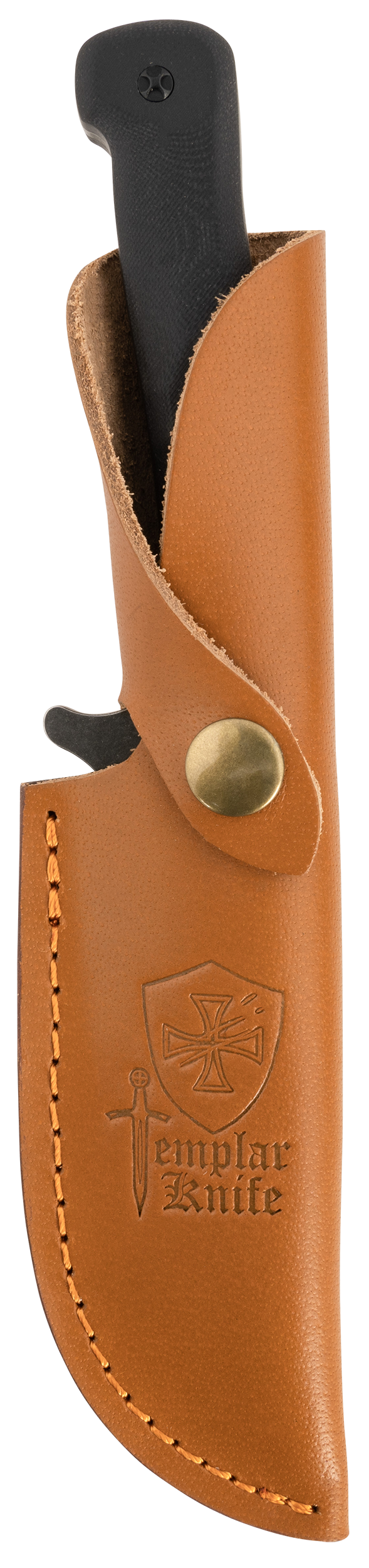 Templar Knife HBK321 Reagan Field Dressing 4.60" Fixed Gut Hook Plain Edge Powder Coated D2 Steel 4.55" Black G10 Handle — view 3