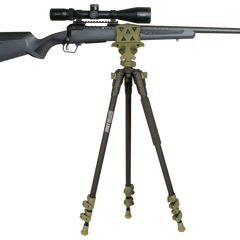 Primos Edge 31"-59" Aluminum Tripod Shooting Stick - Dark Earth Gun Clamp — view 3