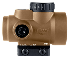 Trijicon MRO SD 1x25mm 2 MOA Red Dot Sight - Coyote Tan Low Mount — view 3