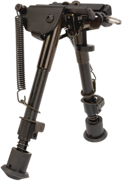 Allen 2207 Bozeman Rifle Bipod Black Aluminum 6-9" Vertical Adjustment Sling Swivel Mount — view 3