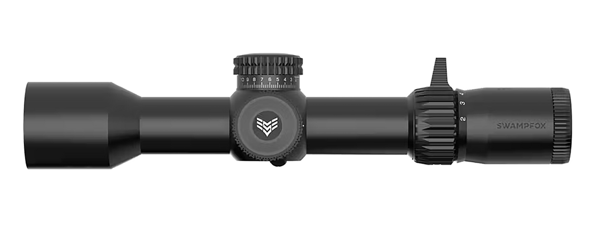 Swampfox Optics Warhawk 5-25x56mm 34mm Tube FFP Riflescope - Sharpshooter MIL Reticle — view 3