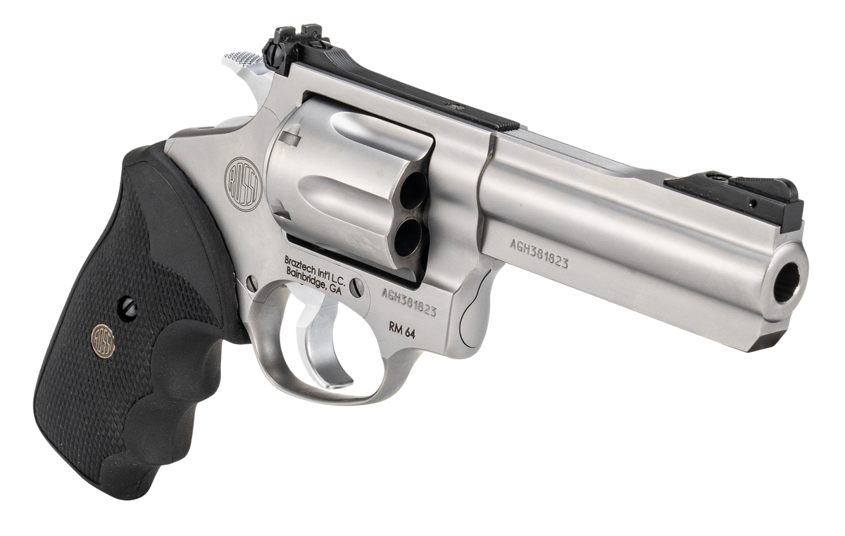 Rossi RM64 357 Mag 4" 6-Shot Medium Frame DA/SA Revolver - Matte Stainless — view 3
