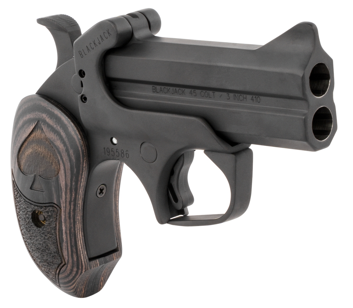 Bond Arms BABJ Black Jack 45 Colt/410 Bore 3.5" 2-Rd Break-Action Derringer - Black/Black Ash — view 3
