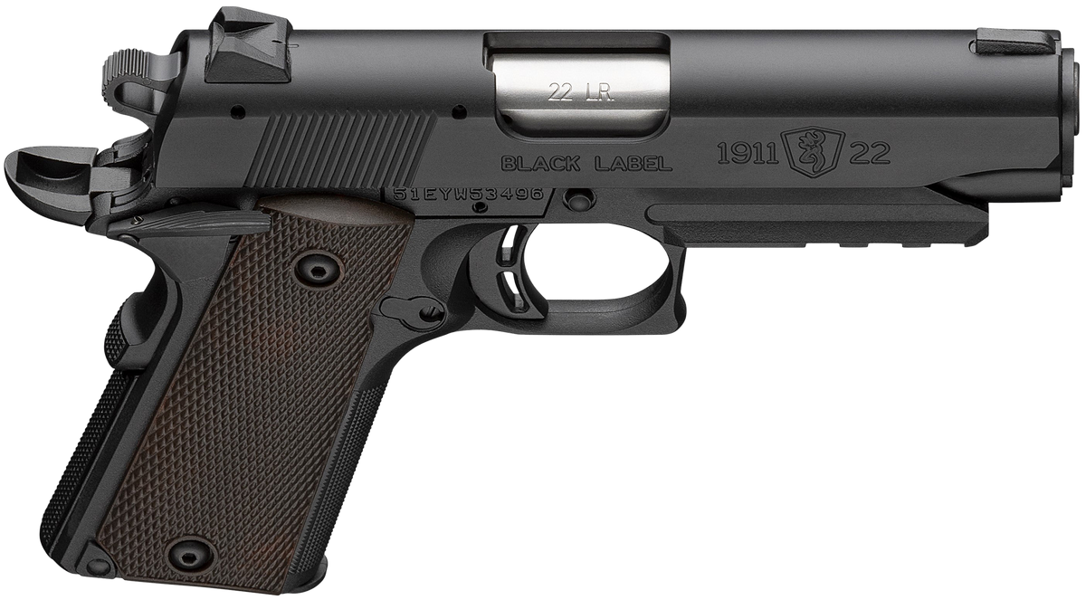 Browning 1911 Black Label Compact 22 LR 3.63" 10+1 SAO Pistol — view 3