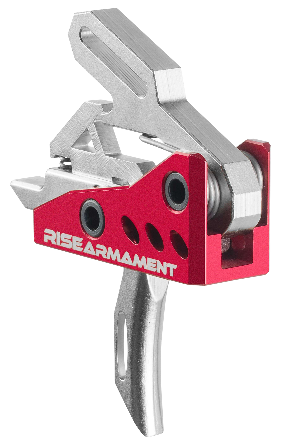 Rise Armament RA-535 APT Advanced Performance 3.50 lbs Single-Stage Straight Trigger - Silver/Red — view 3