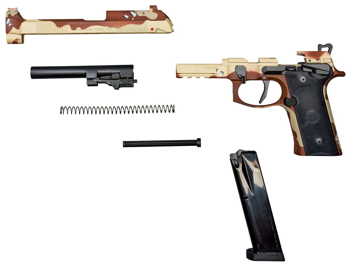 Beretta 92XI Combat 9mm Luger 4.7" 15+1 SAO Pistol - Chocolate Chip Camo Cerakote — view 3