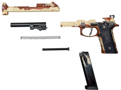 Beretta 92XI Combat 9mm Luger 4.7" 15+1 SAO Pistol - Chocolate Chip Camo Cerakote — view 3