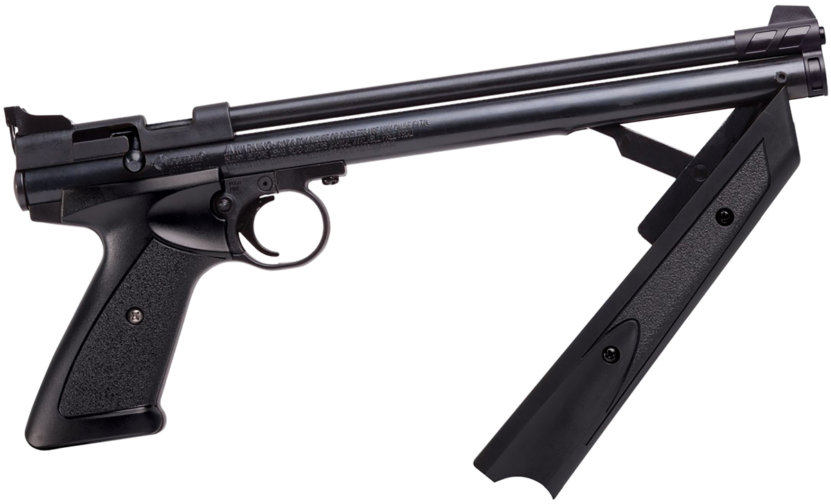 Crosman P1377 American Classic .177 1rd Bolt Action Pump Air Pistol - Black Polymer Grips — view 3
