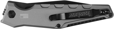 Kershaw Launch 7 3.75" Automatic Folding Clip Point Plain Black DLC CPM-154 - Gray Aluminum — view 3