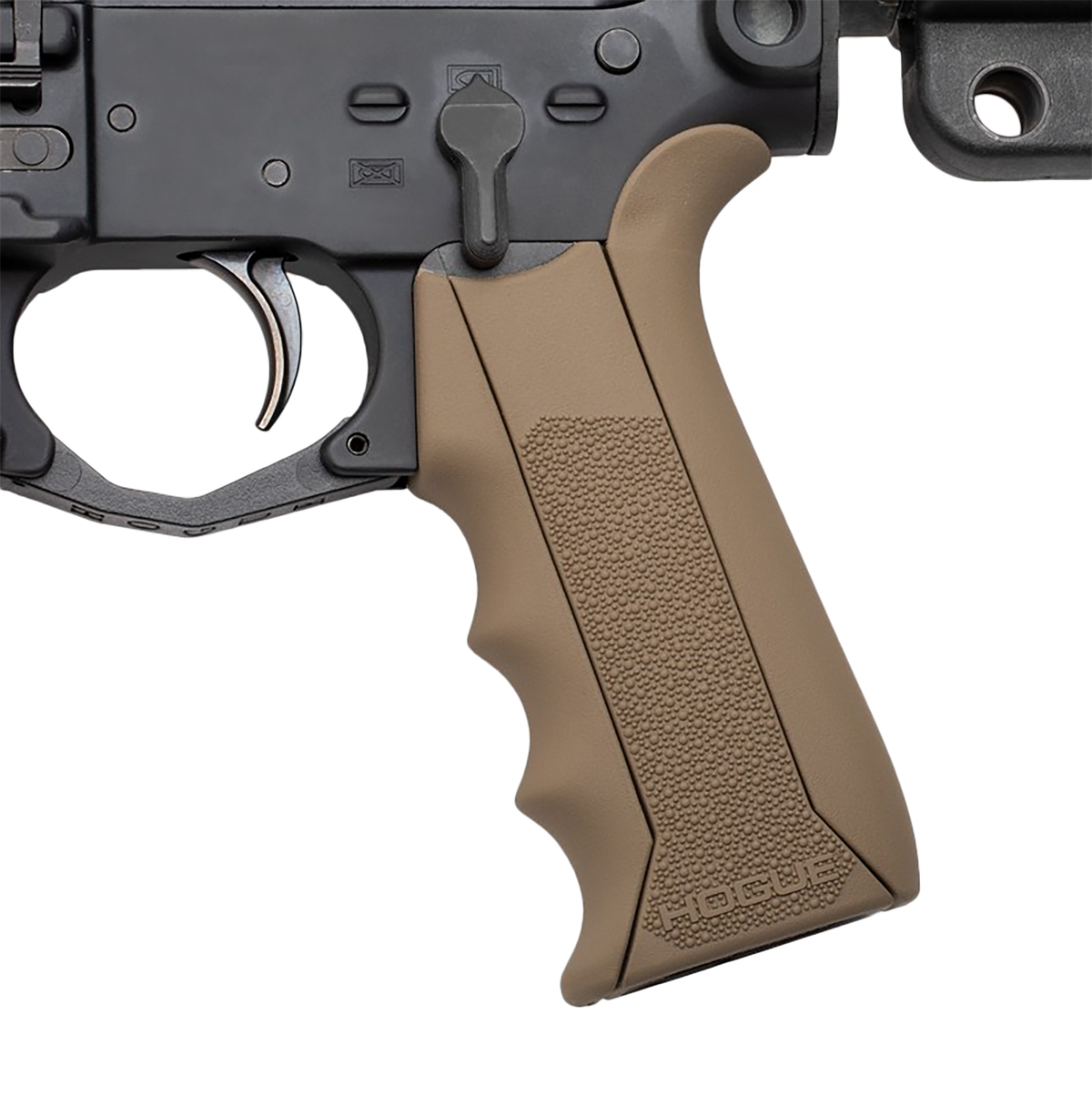 Hogue 13043 Modular Overmolded Pistol Grip Flat Dark Earth Rubber - AR-15/M16 — view 3