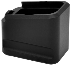 Warne 3126 Magazine Extension Glock 19/23 6061-T6 Aluminum Black - +5rd 9mm Luger / +4rd .40 S&W — view 3